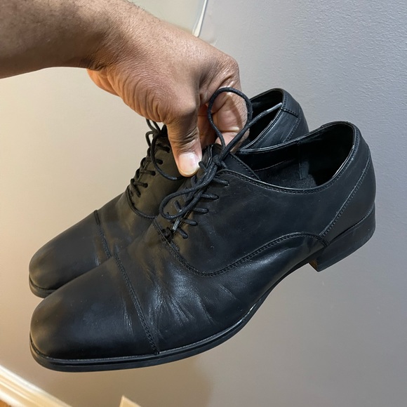 Calvin Klein Carlton lace-up dress shoes Blk Sz 9M - Picture 11 of 16